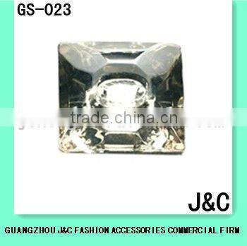 square glass crystal bead