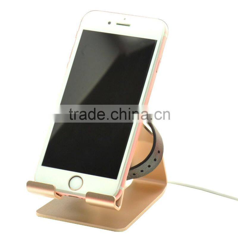 Wholesale Aluminum alloy mobile phone stand black gold sliver