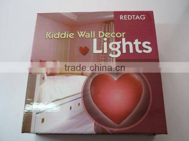 heart shape nice looking decorative craft wall lamp