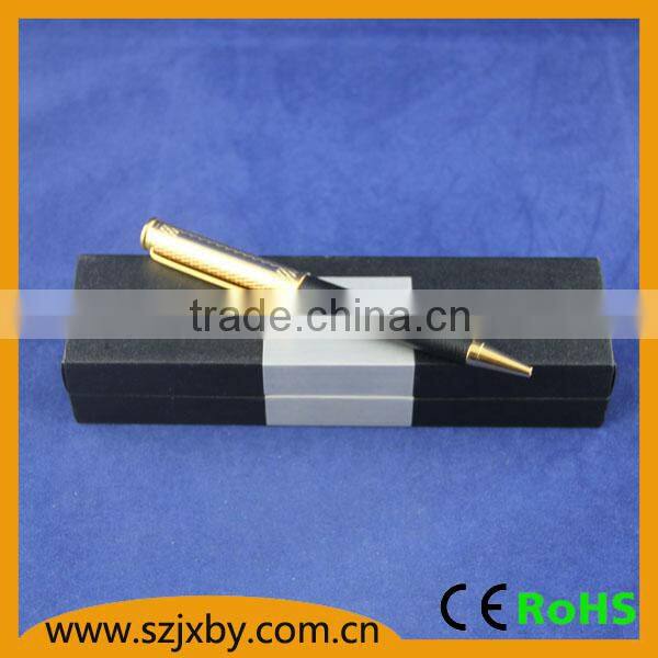 KKPEN 2015 Highest quality gold plated genuine leather coated Ball pen