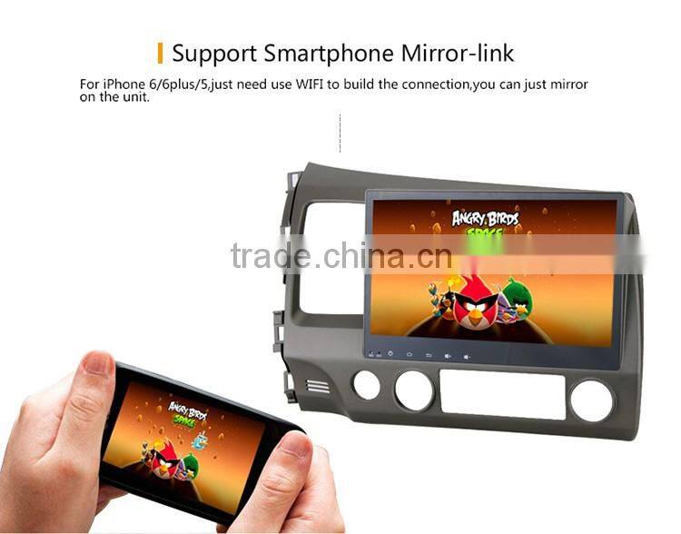 Faster Wireless 10.2 inch Car player dvd Built in Wifi with GPS for honda