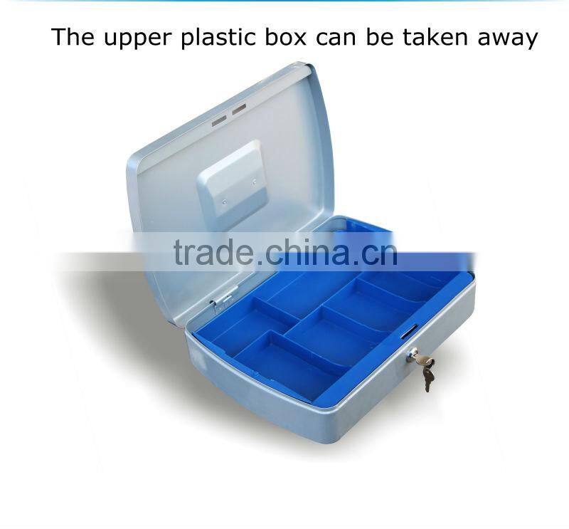 portable safe box with key lock the cash box can keep euro
