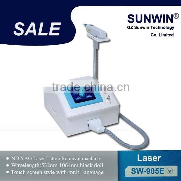 Q-Switched Nd Yag Laser For Pigmentation , Eyebrow laser Tattoo Removal For Beauty Salon