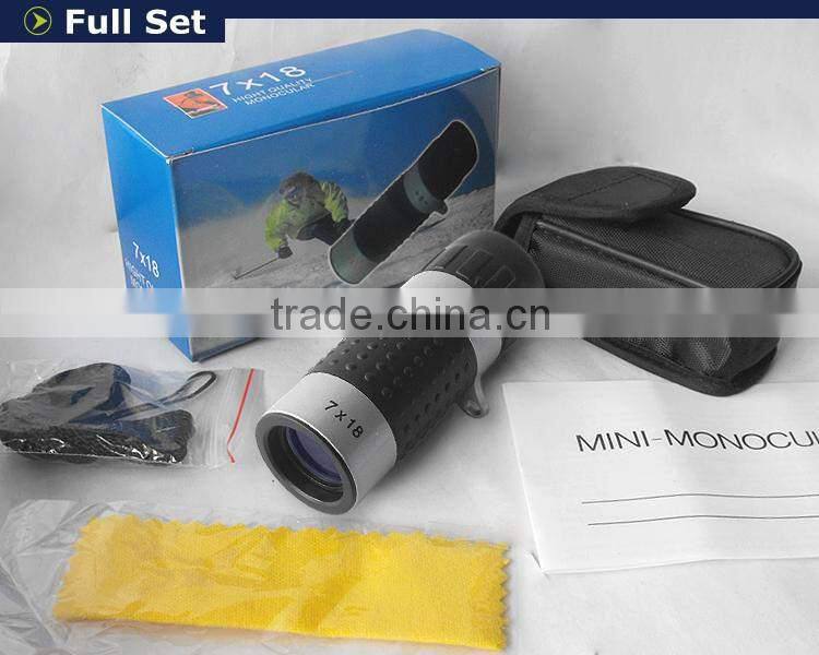 Distance Measuring Smart Monocular Scope 7X18mm Golf Range Finder M0718A