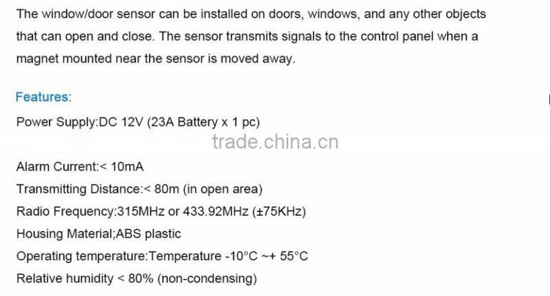Remote control smart Wifi alarm system control by App home security alarm system