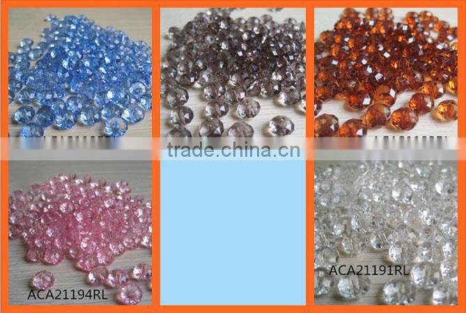 Acrylic petal shaped beads in mixed color and different size,diy Jewelry Accessories