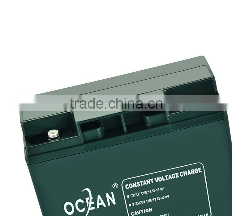 Made in china huge capacity 12v 17ah smart gel battery for inverter