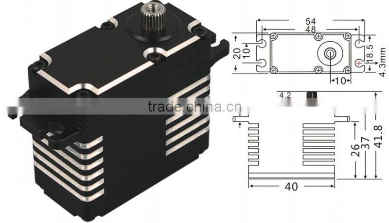 New Launch Brushless 11.1V 3S 46 KG.CM high torque 12V full Metal Coreless Servo
