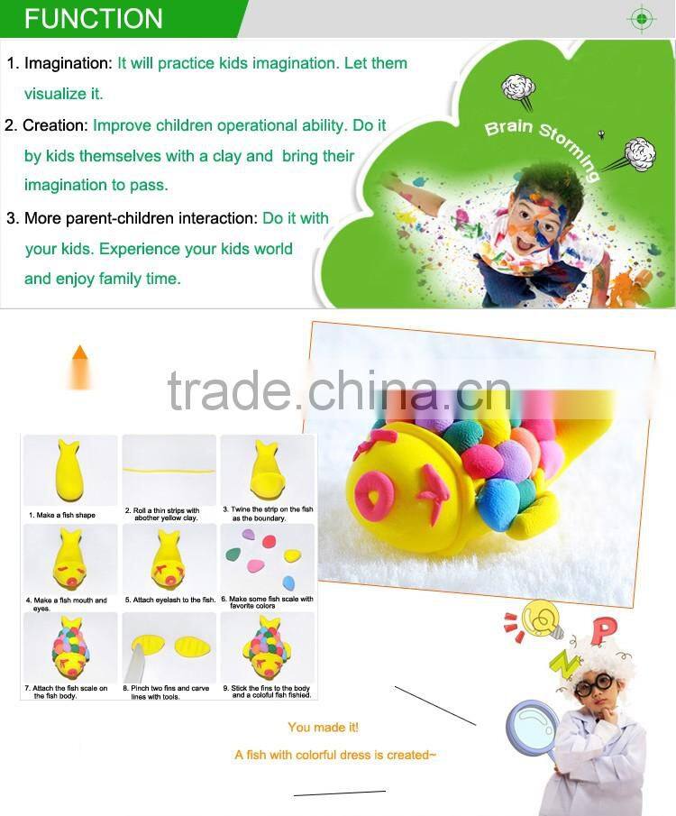 Wholesale High Quality Clay Mixed Color DIY Super Light Clay For Kids Education Toys