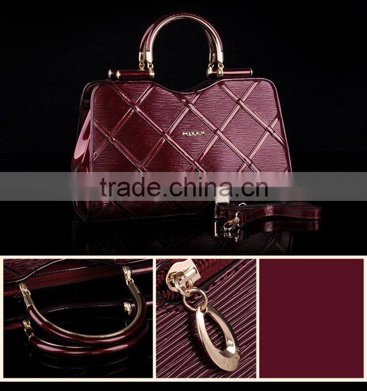 party pattern leather brand name designer hot sell handbag organiser