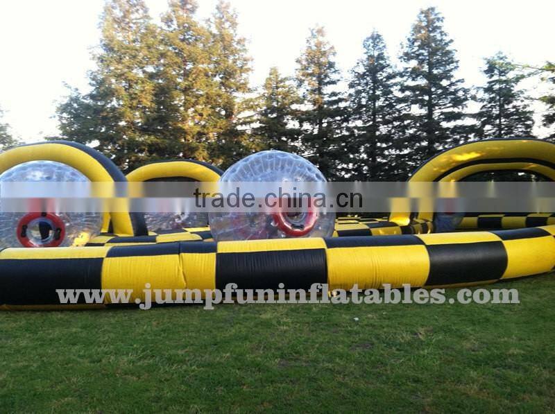 JFZB-241 zorb ball x treme race track,Hot inflatable hamster ball race track