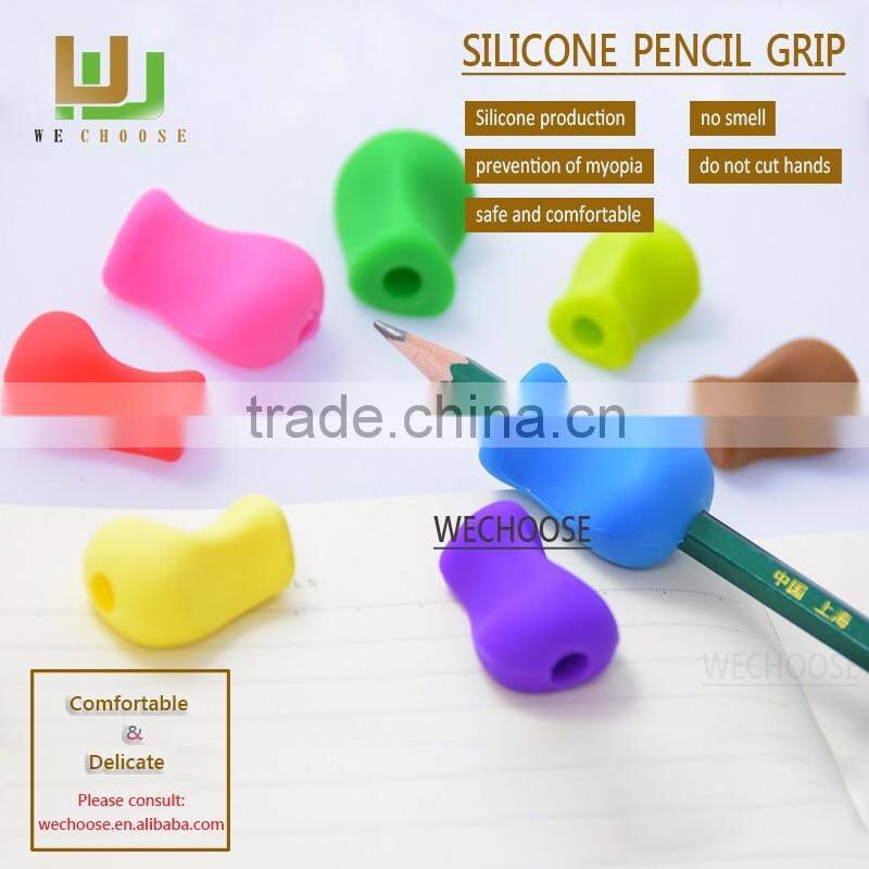 China pencil grip company sale silicone pencil grip corrector good for child development wholesale quality choice pencil grips