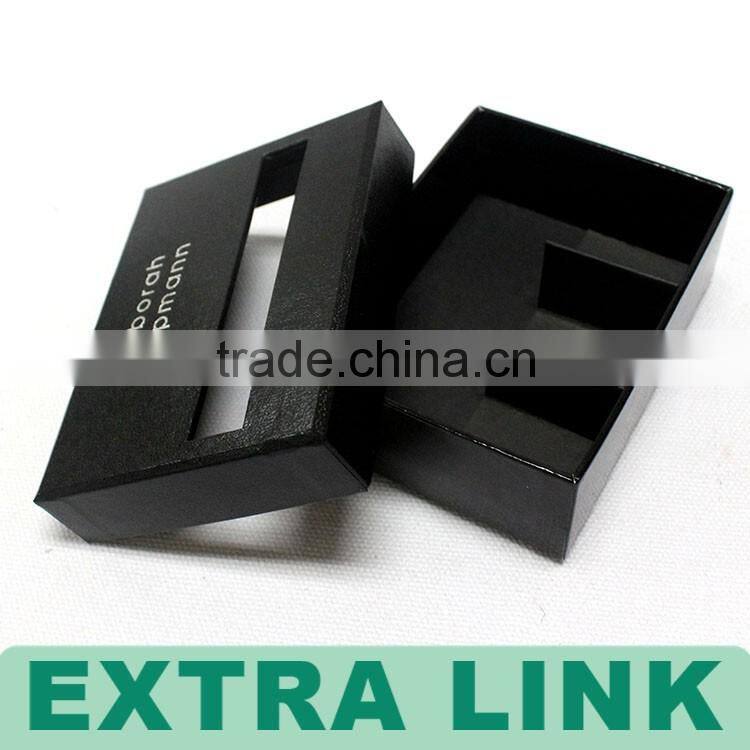 China Manufacturers Printing Custom Logo Black MDF Usb Flash Drive Gift Box, High Quality Electronic Packaging Box