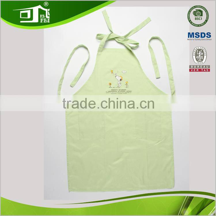 cotton plain green aprons