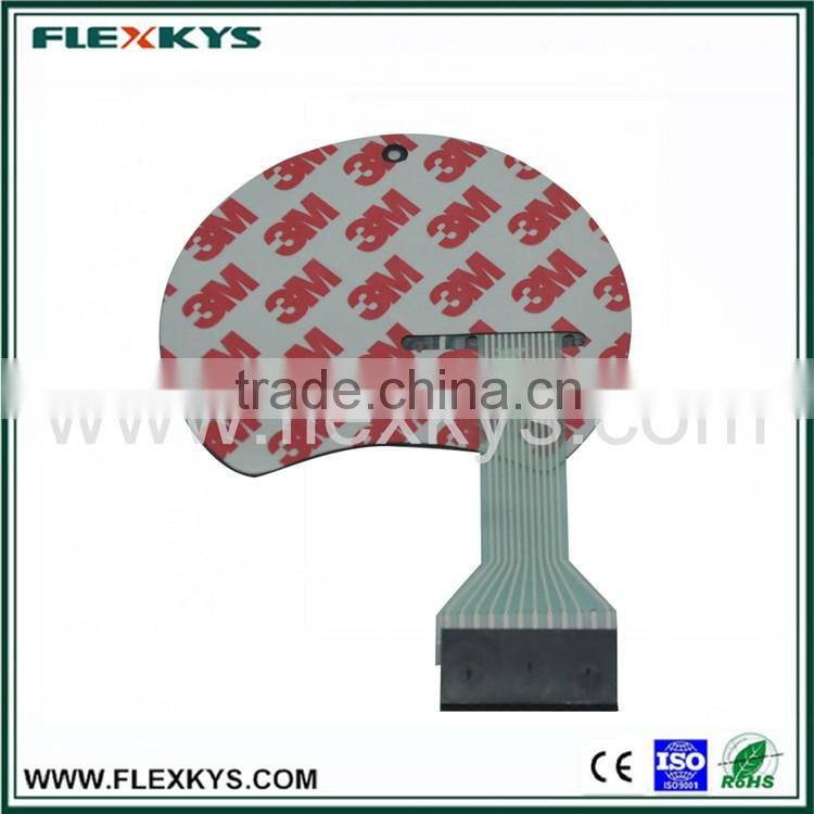 coded lock membrane switch with 3M adhesive
