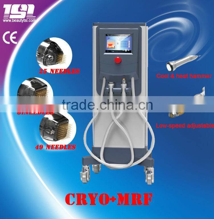Fractional rf microneedle cryo rf facial equipment