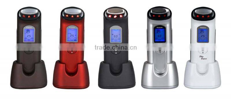 Galvanic ionic skin tightening and anti aging treatment beauty device