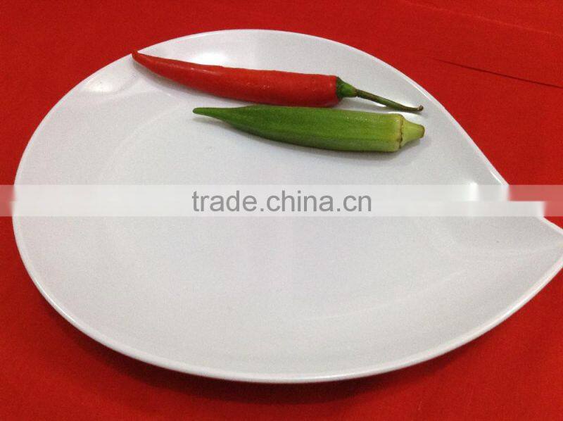 Malaysia Made Peach Shape Melamine Dinner Plate