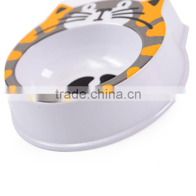 2015 China supplier Hot selling cartoon melamine cat bowl with lower price