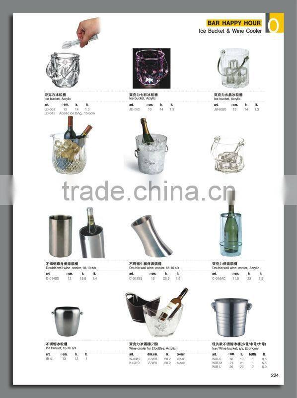 Acrylic Ice bucket Party Ice Pail plastic pail