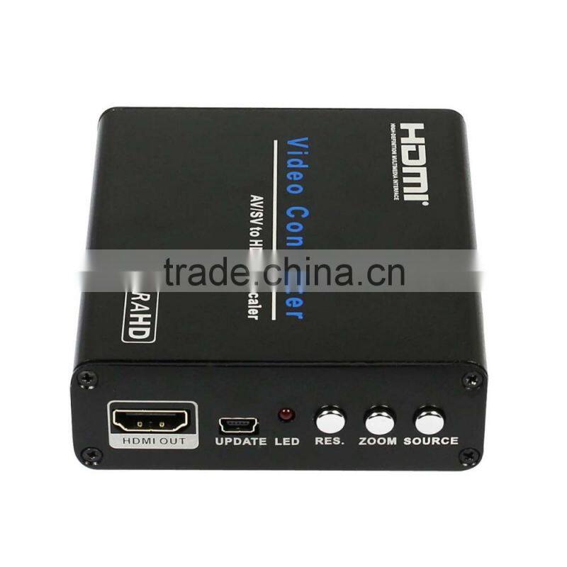 AV/SV to HDMI 4Kx2K@60Hz output Scaler Converter Box
