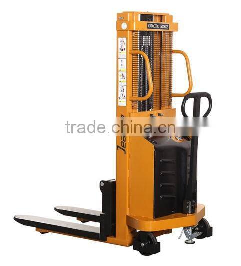 capacity 1 ton cheap price semi electric stacker
