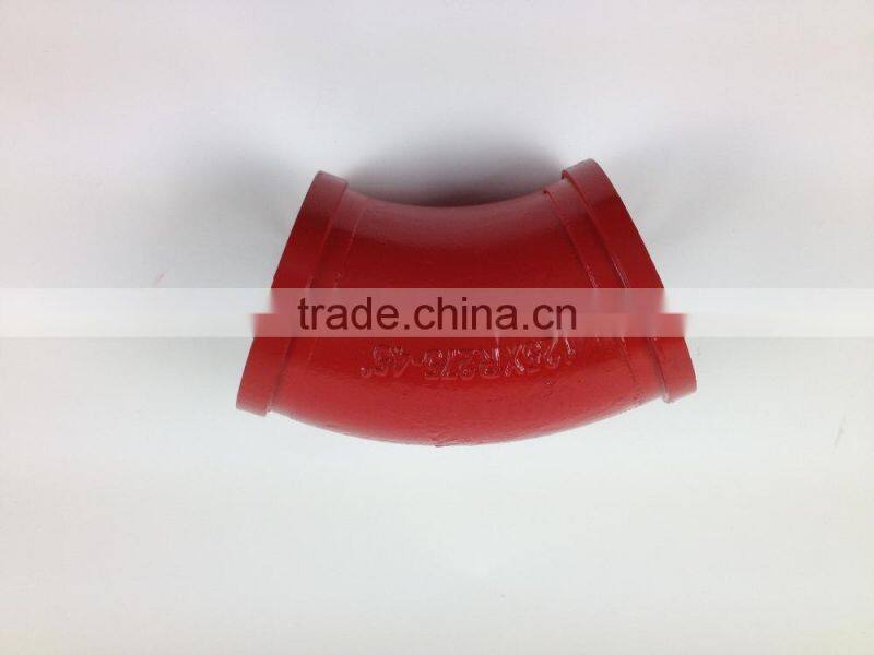 Abrasive Resistance Pipe Bend 45 Degree Elbow Concrete Pump Elbow