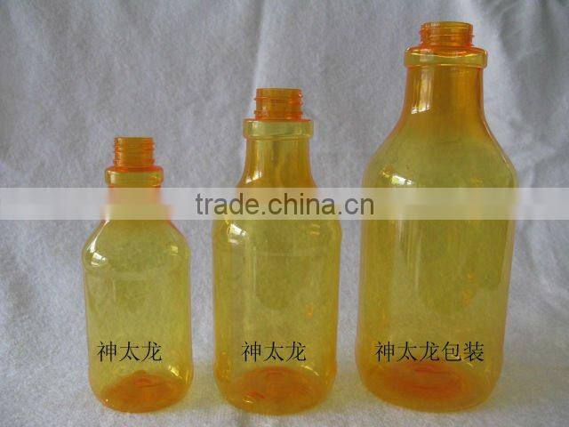 Plastic shampoo bottles