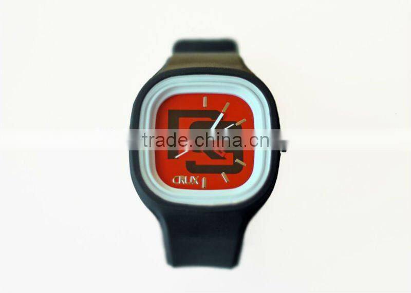 fashion silicone watch with custom logo for promotion
