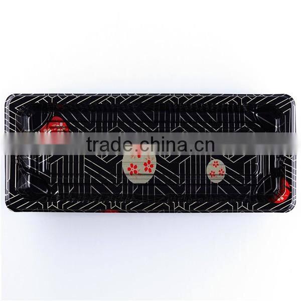 Disposable Plastic Sushi Container With Lid