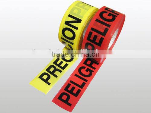 best price yellow color customized PE warning tape caution tape