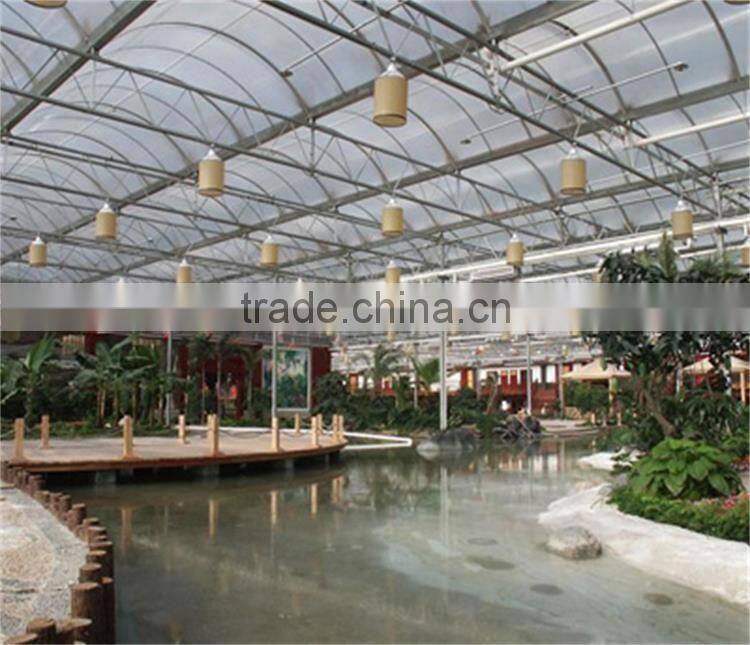 Multi-Span Greenhouse With Aquaponics Growing Systems For Agricultural Planting