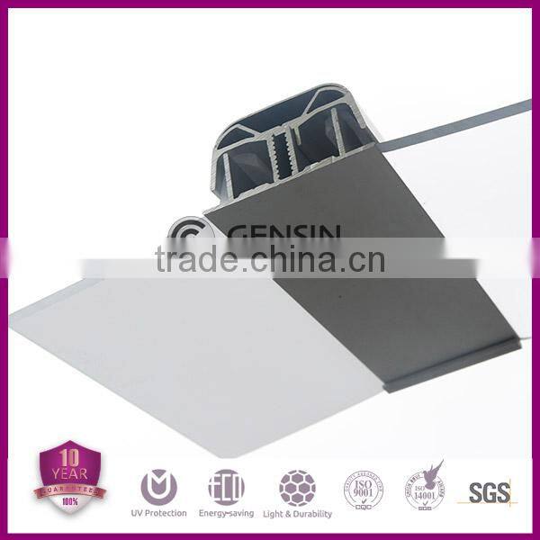 High Light Transmittance Roofing Solution/ Polycarbonate Solid Sheet Locking System