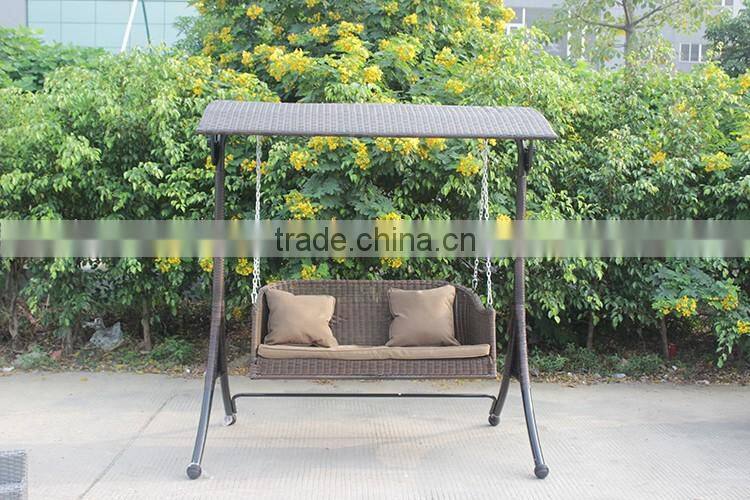 Garden Furniture Rattan Hanging Chairs Double Swing