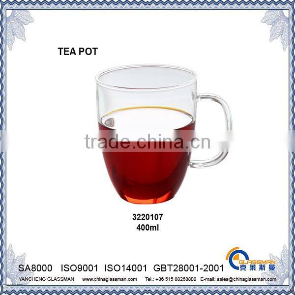 hot sale fancy borosilicate glass tea pot TC107-1
