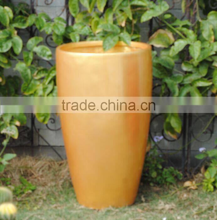 Fiberglass Garden Round Flower Planter