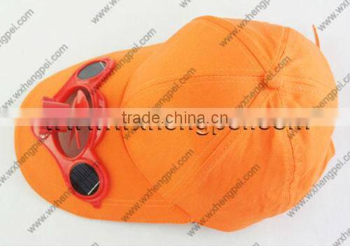 solar LED outdoor cap with fan