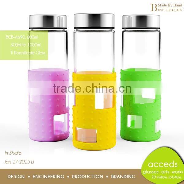 Innovative products 480ml glass fruit bottle from alibaba china market
