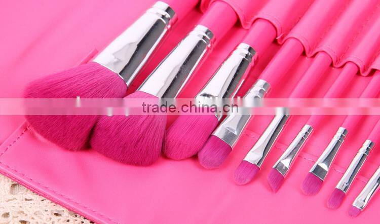 9pcs travel cosmetic bag set girl makeup brushes cosmetic tools