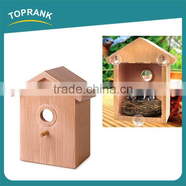 New design window mount nest view cages window bird house