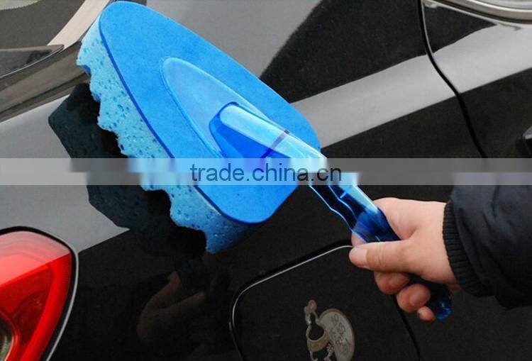 HANDLE 28 HEAD 13.5*11*3.7CM Soft material, Car wash sponge brush