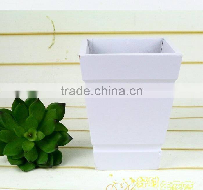 Desktop small wooden flower vase for decor ,Shooting props