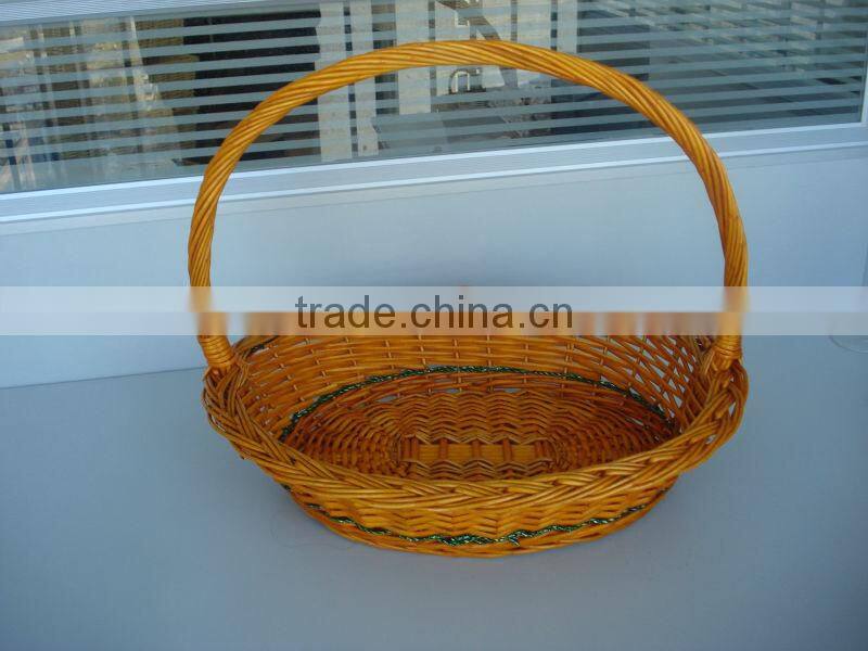 willow storage basket fruit baskt/gift basket set of three