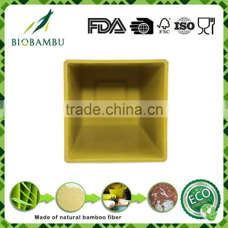High standard Traditional Popular bamboo fiber flowerpot