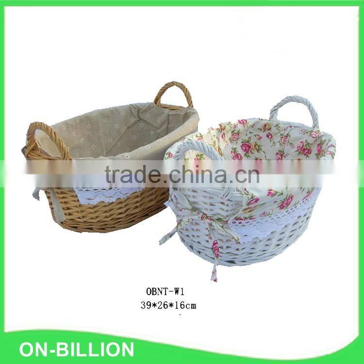 Natural wicker material international gift baskets