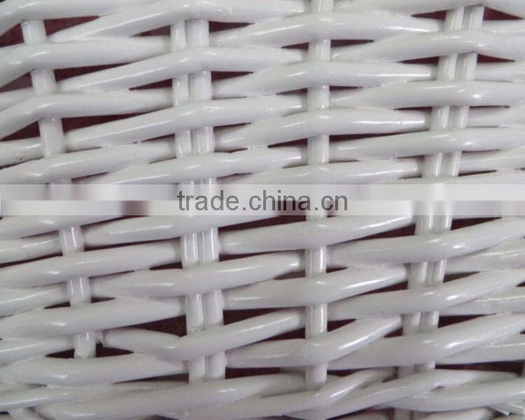 Customized cheap fancy woven white wicker basket for wedding decoration