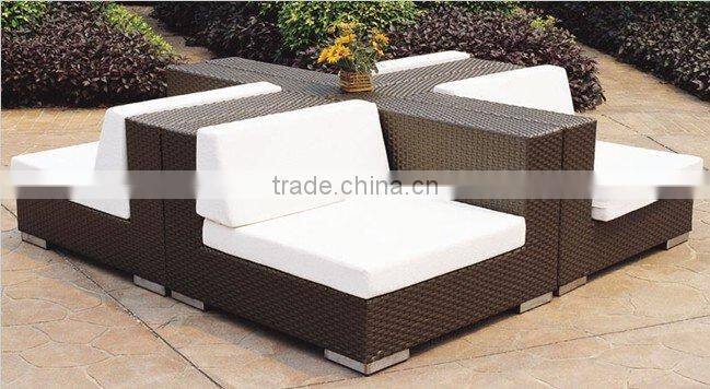 popular imitate rattan or wicker dining set (hot sale)