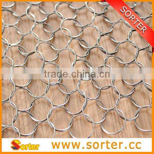 Hot sale metal chain mail ring curtain for room divider interior decoration