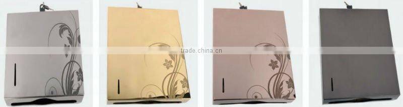 Bathroom steel roll paper dispenser