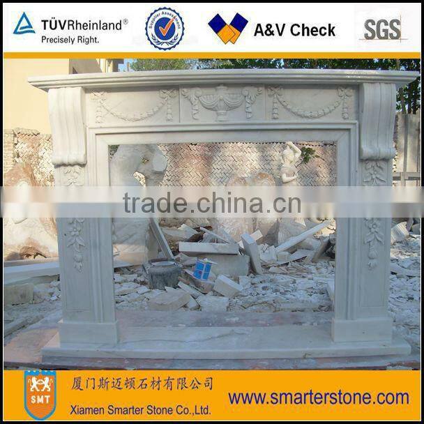 Modern White Marble Fireplaces On Sales